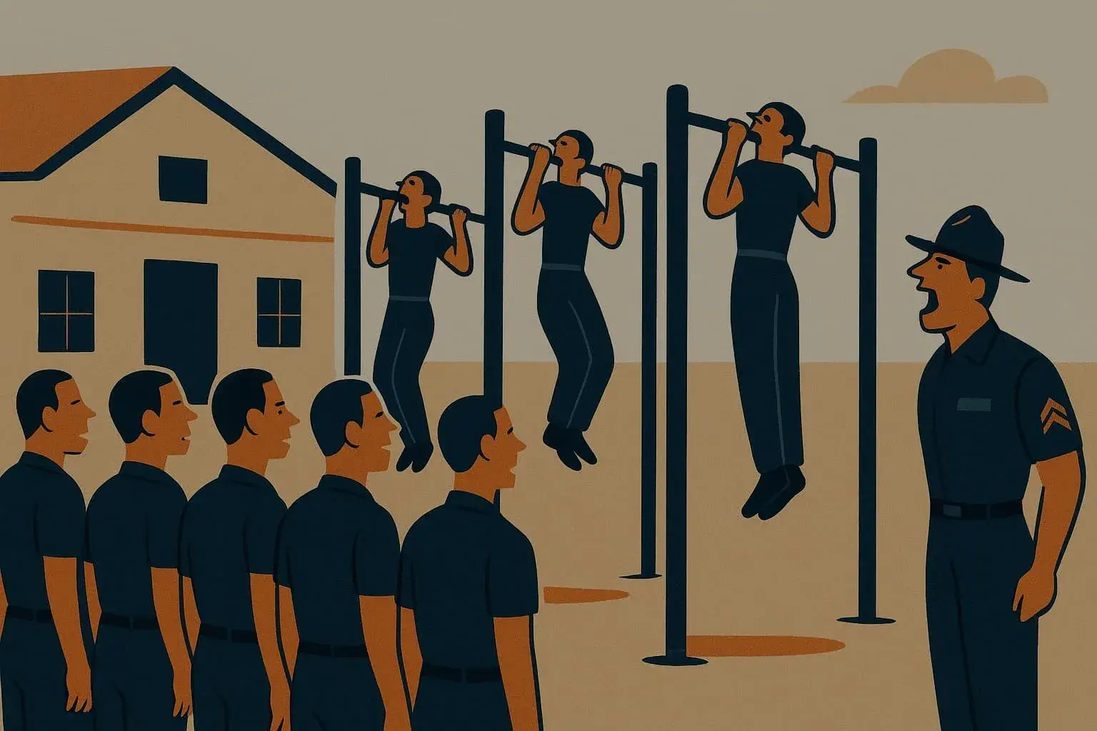 Cover for Pull Ups in Coast Guard Boot Camp