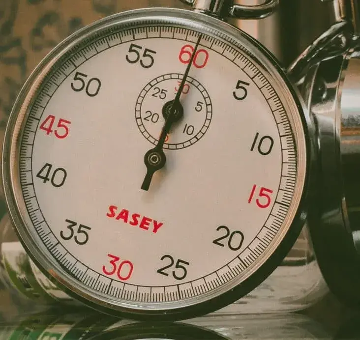 Stopwatch for pushup training