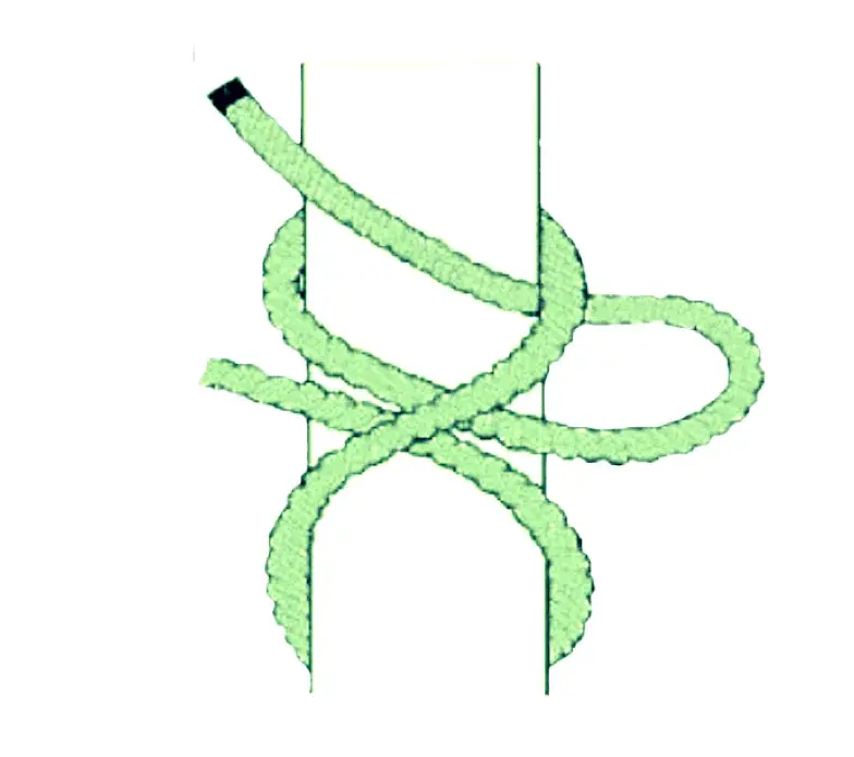 Slip clove hitch knot demonstration for Coast Guard Boot Camp training