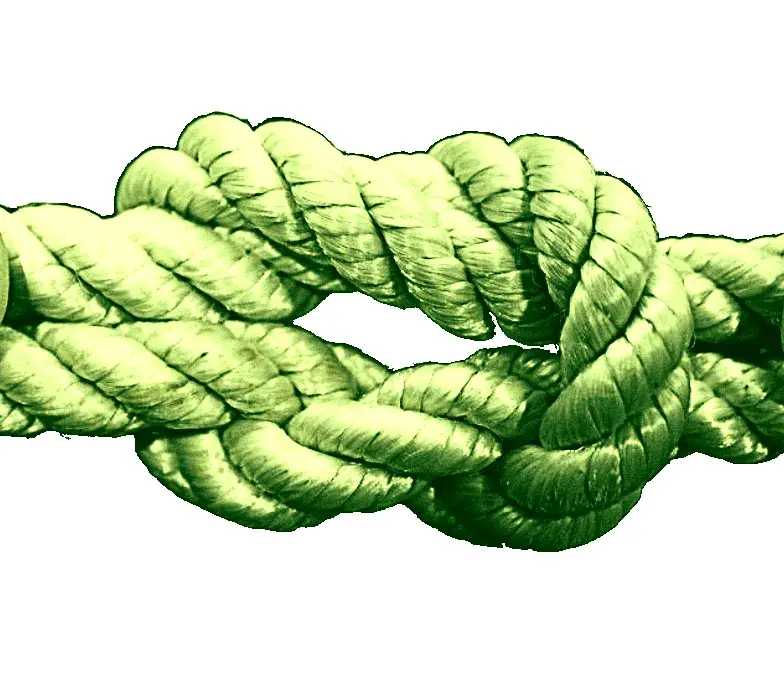 Square knot demonstration for Coast Guard Boot Camp training