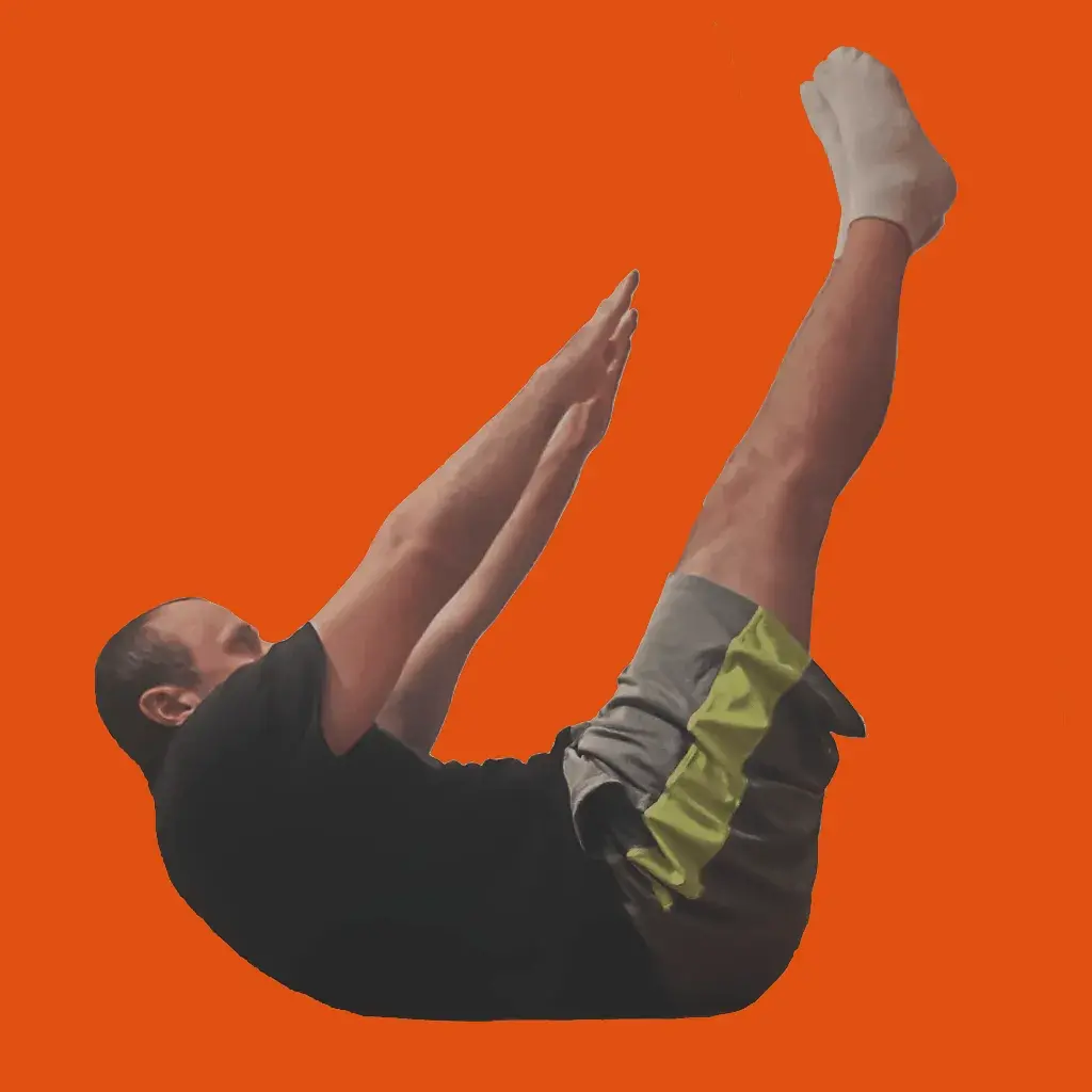 Coast Guard cockroach core exercise demonstration showing proper yoga position