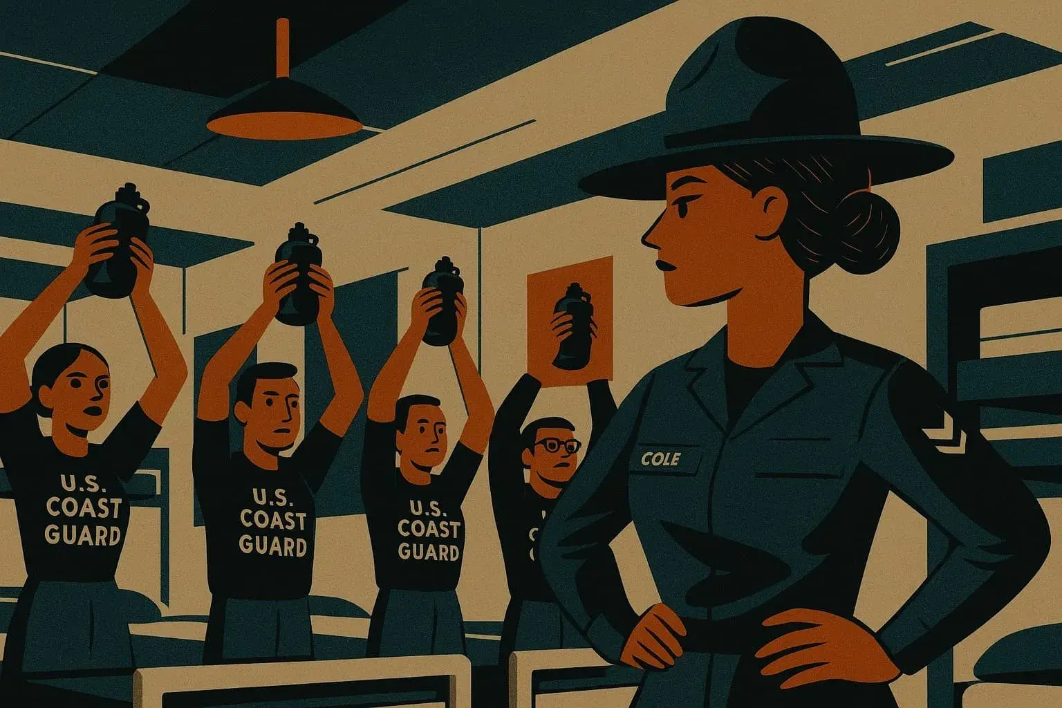 Cover for Morning PT In Coast Guard Boot Camp