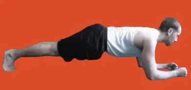 Coast Guard plank correct form demonstration with proper alignment