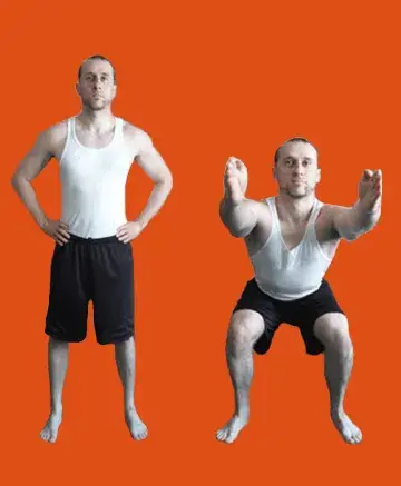 Coast Guard squats exercise demonstration showing proper technique for daily PT sessions at Cape May