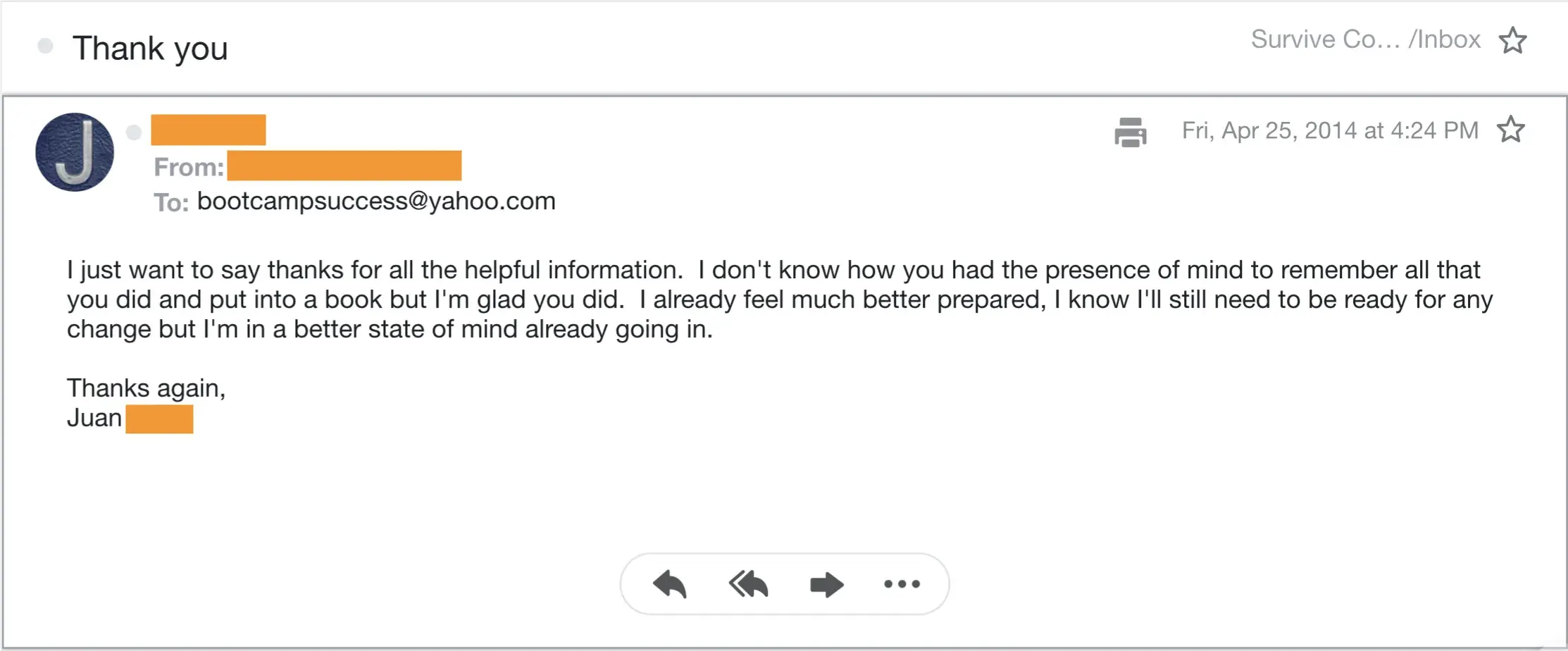 Testimonial 7 - Coast Guard Boot Camp Success Story